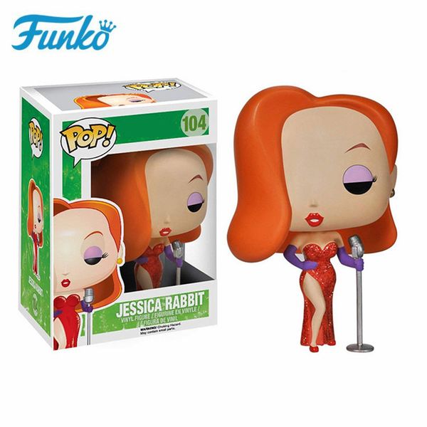 funko pop who framed roger rabbit theme #104 jessica rabbit character pop star action & figure model toy children birthday gifts 
funko pop who framed roger rabbit theme #104 jessica rabbit character pop star action & figure model toy children birthday gifts