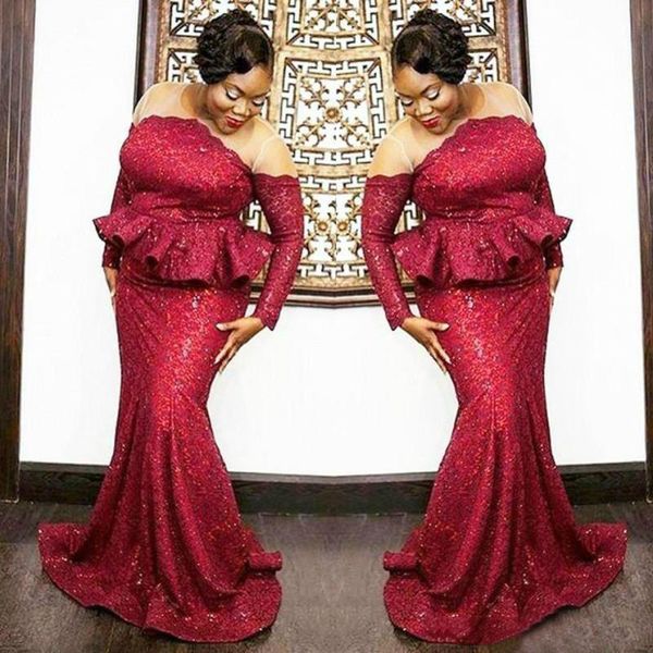 arabic african long sleeve long prom dresses ruffled sequins evening dresses custom made vestido mermaid party formal gowns, Black
arabic african long sleeve long prom dresses ruffled sequins evening dresses custom made vestido mermaid party formal gowns, Black