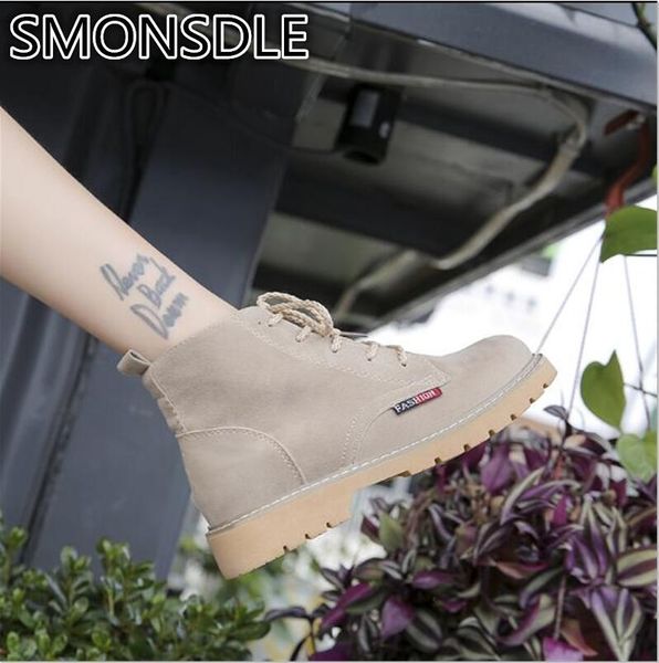 smonsdle 2018 winter new european and american hong kong flavor retro british wind high to help wild boots women a8, Black
smonsdle 2018 winter new european and american hong kong flavor retro british wind high to help wild boots women a8, Black