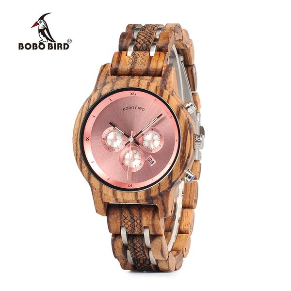 Drop Shipping BOBO BIRD Women Watches Luxury Chronograph Date Quartz Watch Luxury Versatile Ladies Wooden Timepieces Accept Logo Custom
Drop Shipping BOBO BIRD Women Watches Luxury Chronograph Date Quartz Watch Luxury Versatile Ladies Wooden Timepieces Accept Logo Custom