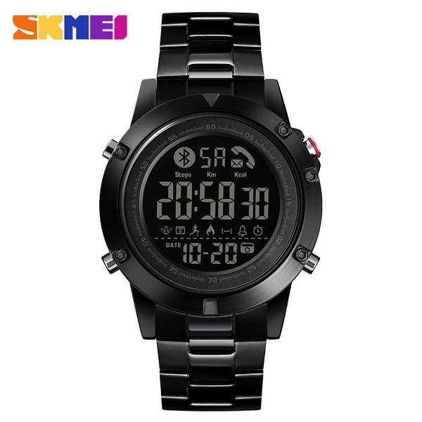 skmei smart bluetooth creative fashion sports wrist watch men steel strap calorie pedometer remote camera digital watches, Slivery;brown
skmei smart bluetooth creative fashion sports wrist watch men steel strap calorie pedometer remote camera digital watches, Slivery;brown