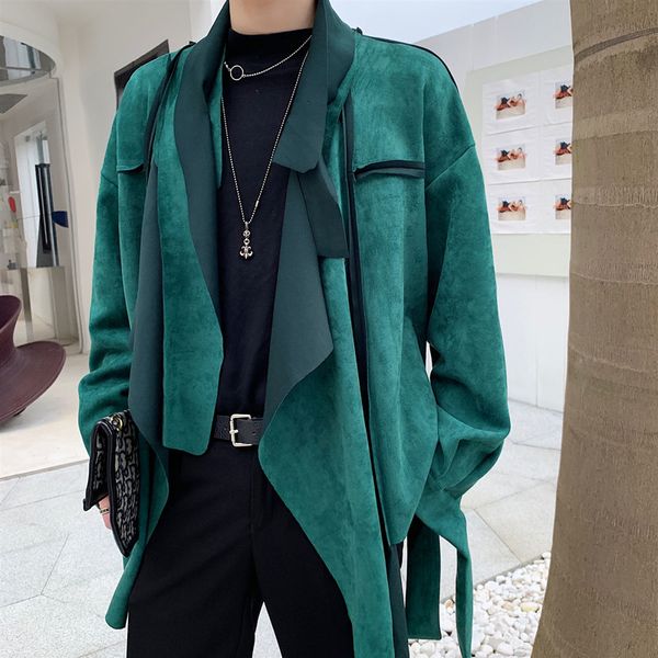 new men's personality irregular stitching jacket personality deerskin men's jacket trend winter, Black
new men's personality irregular stitching jacket personality deerskin men's jacket trend winter, Black