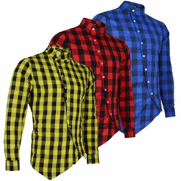 Long Sleeve Plaid Flannel Men Shirt Slim Fit Mens Casual Shirts Free Shipping Mens Designer Long Sleeve Shirts
Long Sleeve Plaid Flannel Men Shirt Slim Fit Mens Casual Shirts Free Shipping Mens Designer Long Sleeve Shirts