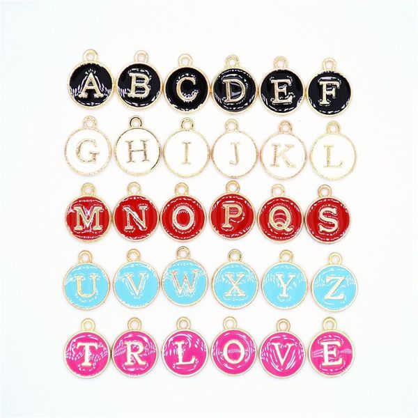260pcs 12*14mm round gold tone enamel alphabet initial letter charms handmade pendant for diy bracelet jewelry making, Bronze;silver
260pcs 12*14mm round gold tone enamel alphabet initial letter charms handmade pendant for diy bracelet jewelry making, Bronze;silver