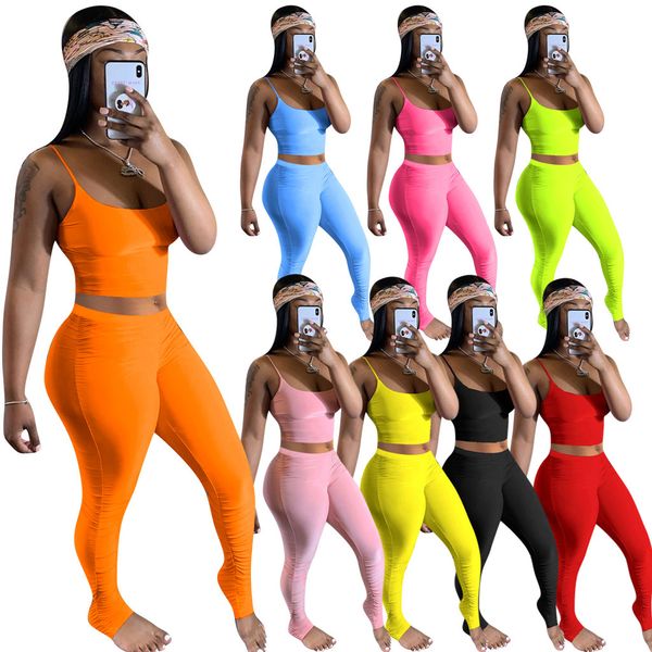 women 2 piece set long pants outfits breast wrapping clothing suit designer casual suit summer women trousers, White
women 2 piece set long pants outfits breast wrapping clothing suit designer casual suit summer women trousers, White