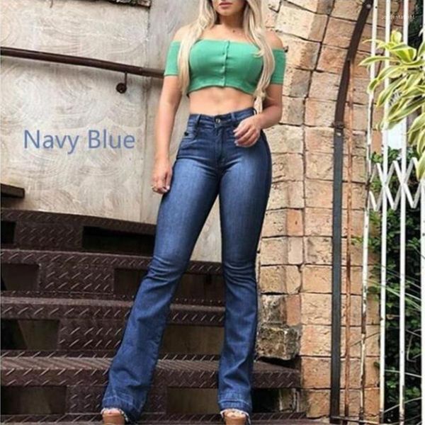 jeans spring fashion retro style plus size long pants solid color womens casual denim pants womens designer flare, Blue
jeans spring fashion retro style plus size long pants solid color womens casual denim pants womens designer flare, Blue