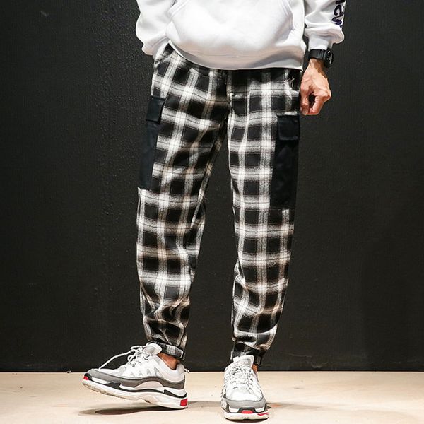 men's pants plaid men japanese streetwear trousers plus size mens fashion black all match baggy vintage harem-pants youth hip hop 2021
men's pants plaid men japanese streetwear trousers plus size mens fashion black all match baggy vintage harem-pants youth hip hop 2021