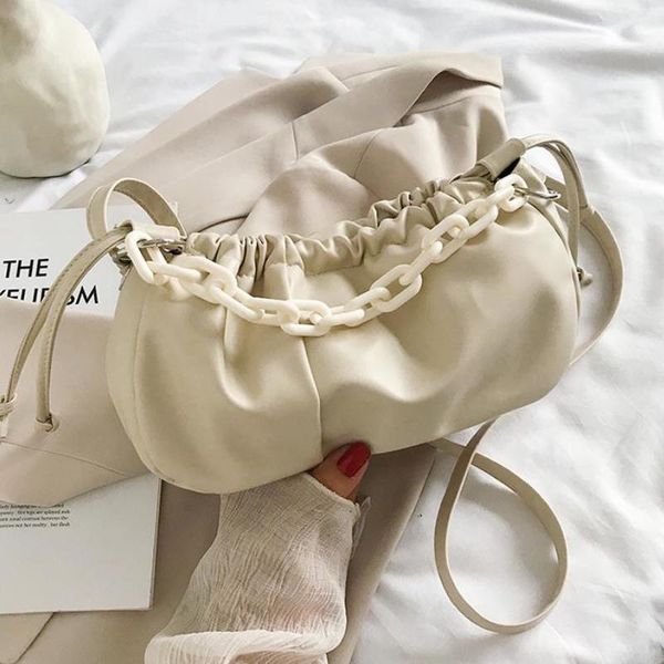 2020 new summer solid color pleated chain one-shoulder female cool soft leather cross-body fashion
2020 new summer solid color pleated chain one-shoulder female cool soft leather cross-body fashion