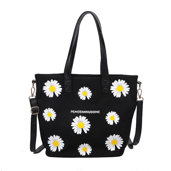 2020 summer canvas women bucket handbags lady's daisy pattern bag shoulder crossbody bags women's big handbag black/white
2020 summer canvas women bucket handbags lady's daisy pattern bag shoulder crossbody bags women's big handbag black/white