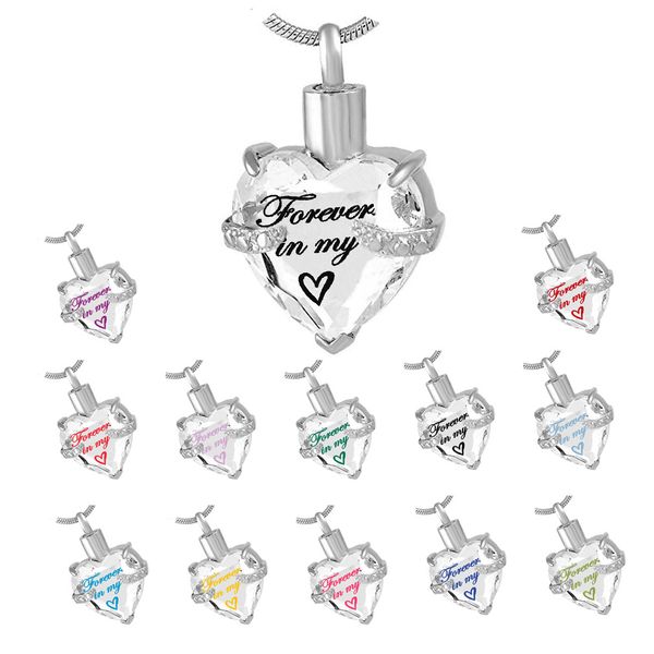 cremation jewelry heart birthstone forever in my heart memorial ash pendant urn necklace keepsake family memorial, Silver
cremation jewelry heart birthstone forever in my heart memorial ash pendant urn necklace keepsake family memorial, Silver