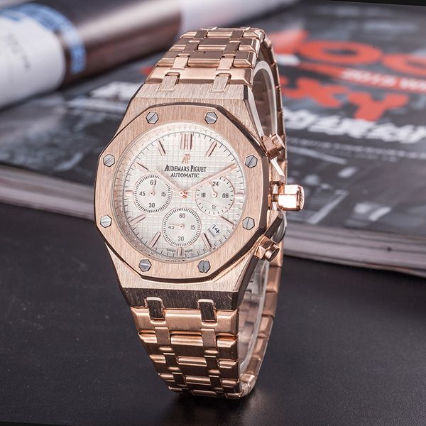 colors mens fashion watch royal oak luxury designer diamond iced out watches stainless steel bling quartz ap movement party wristwatch clock, Black;brown
colors mens fashion watch royal oak luxury designer diamond iced out watches stainless steel bling quartz ap movement party wristwatch clock, Black;brown