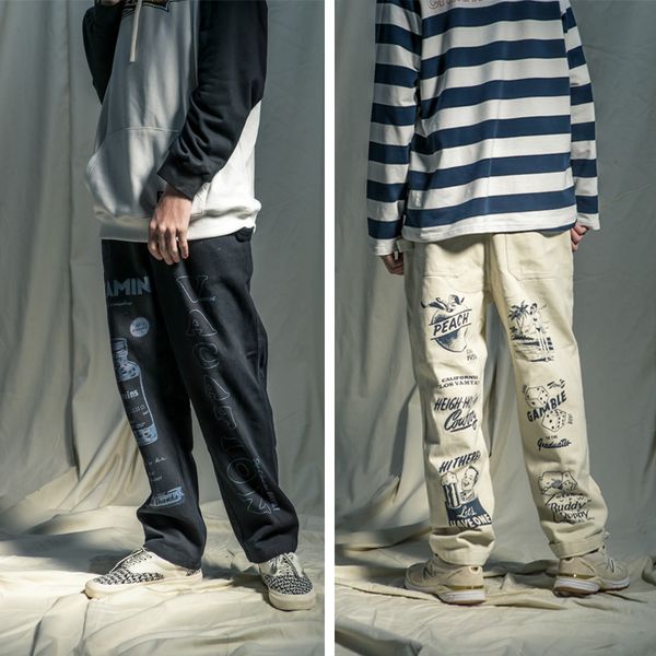 autumn and winter new street fashion cartoon creative print trousers youth loose street couple straight harem pants, Black
autumn and winter new street fashion cartoon creative print trousers youth loose street couple straight harem pants, Black