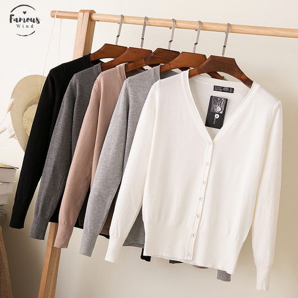 27 solid color women knitted cardigan coat autumn winter 2019 casual v-neck long sleeve crochet knit sweater coat female, White;black
27 solid color women knitted cardigan coat autumn winter 2019 casual v-neck long sleeve crochet knit sweater coat female, White;black