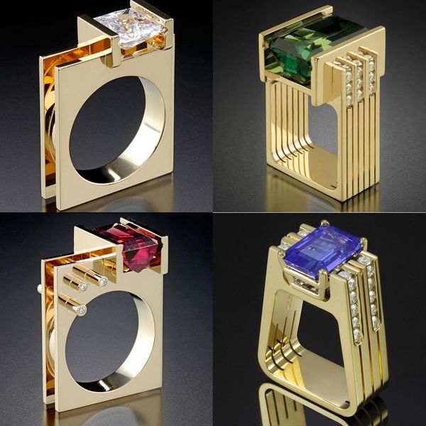 2019 new female crystal green red zircon stone ring luxury fashion yellow gold wedding rings promise engagement rings for women, Slivery;golden
2019 new female crystal green red zircon stone ring luxury fashion yellow gold wedding rings promise engagement rings for women, Slivery;golden