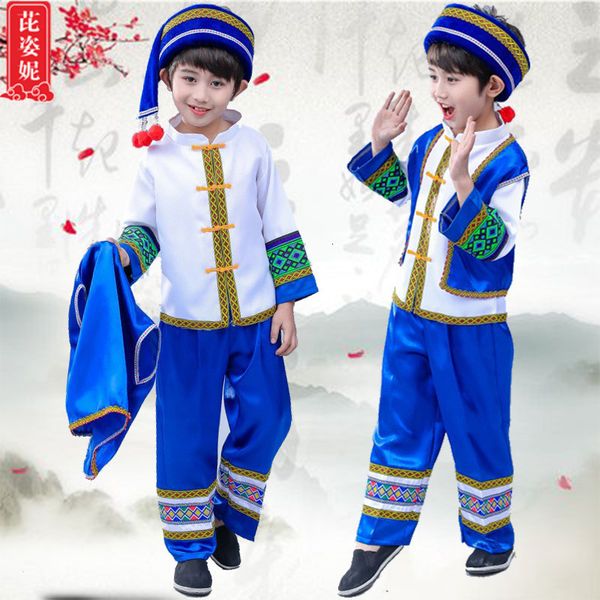 children miao show serve zhuang dance serve ethnic minority yi torch festival dong gourd silk performance clothing, Black;red
children miao show serve zhuang dance serve ethnic minority yi torch festival dong gourd silk performance clothing, Black;red