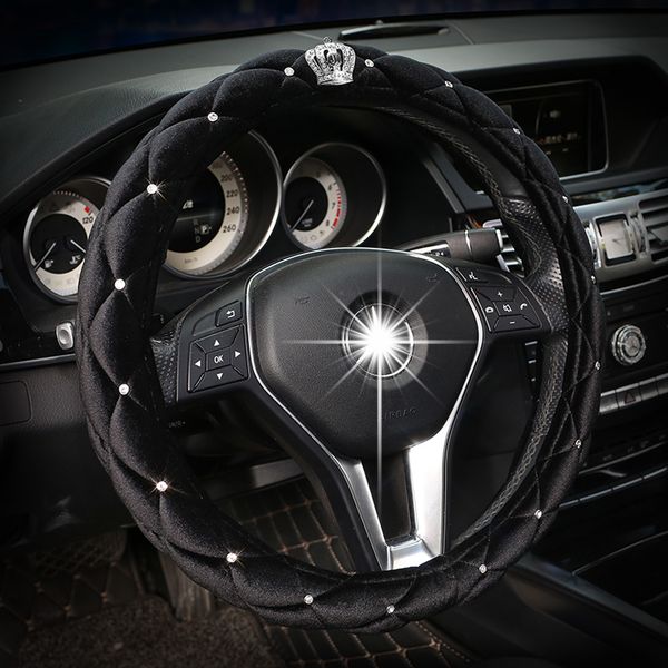 winter plush car steering wheel cover diamond crystal rhinestone crown auto steering covers universal size for most car38cm
winter plush car steering wheel cover diamond crystal rhinestone crown auto steering covers universal size for most car38cm