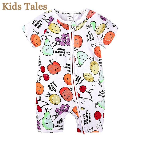 kids tales brand summer baby romper short sleeves cotton baby pajamas fruit printed newborn girls boys clothes pq194, Blue
kids tales brand summer baby romper short sleeves cotton baby pajamas fruit printed newborn girls boys clothes pq194, Blue
