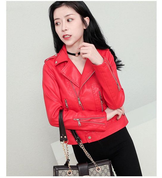 new fashion women autumn winter faux soft leather jackets & coats lady red white black pu zipper motorcycle streetwear nz19.11-620
new fashion women autumn winter faux soft leather jackets & coats lady red white black pu zipper motorcycle streetwear nz19.11-620
