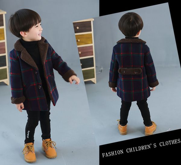 new children's wear for autumn and winter baby boys plaid fashion woolen coat kids jacket boy warm windbreaker christmas gifts, Blue;gray
new children's wear for autumn and winter baby boys plaid fashion woolen coat kids jacket boy warm windbreaker christmas gifts, Blue;gray