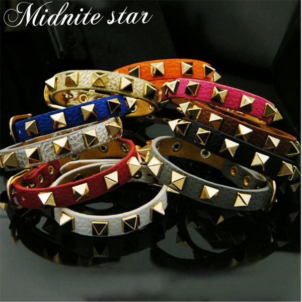 leather bangles for women fashion gothic punk style rivet bracelets single loop handmade charm bangle gift, Black
leather bangles for women fashion gothic punk style rivet bracelets single loop handmade charm bangle gift, Black