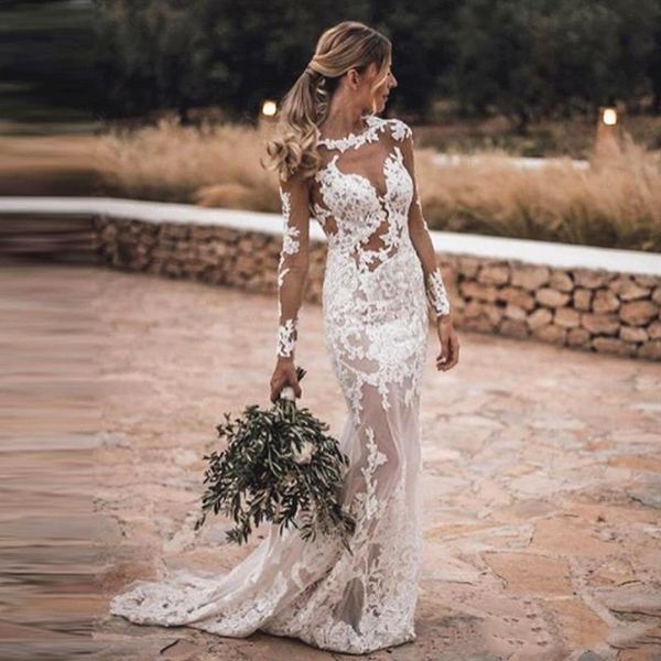 сексуальный стиль backless свадебное платье русалка иллюзия лиф с длинным рукавом see through свадебные платья vestidos de novia 2020 соврем, White
сексуальный стиль backless свадебное платье русалка иллюзия лиф с длинным рукавом see through свадебные платья vestidos de novia 2020 соврем, White