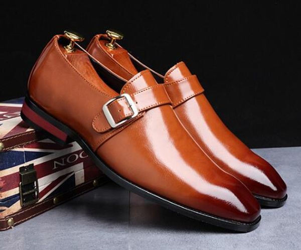 men dress shoes casual gentlemen slip-on business leather shoes loafers plus size 37-48, Black
men dress shoes casual gentlemen slip-on business leather shoes loafers plus size 37-48, Black