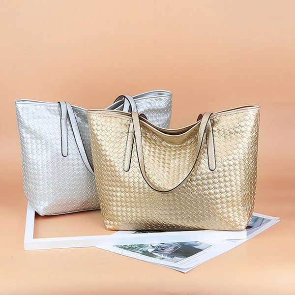 big bag autumn and winter fashion shopping weaving simple handbag shoulder bag for female
big bag autumn and winter fashion shopping weaving simple handbag shoulder bag for female