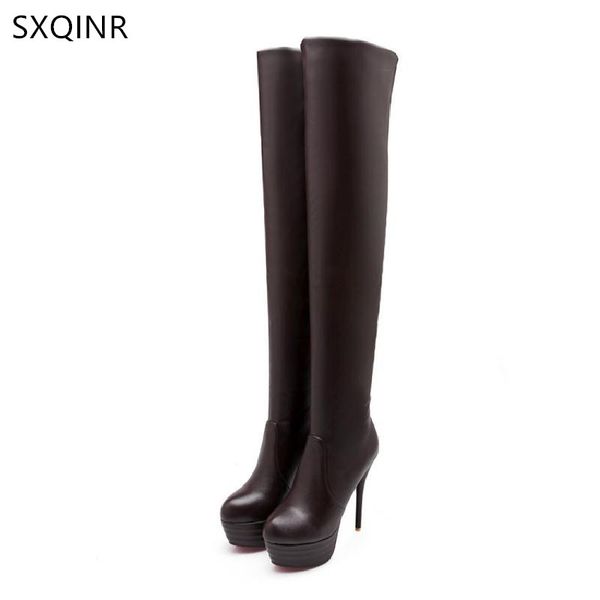 new 2018 autumn women over knee boots ladies riding fashion long thin heels women boot high heel cool footwear shoes, Black
new 2018 autumn women over knee boots ladies riding fashion long thin heels women boot high heel cool footwear shoes, Black