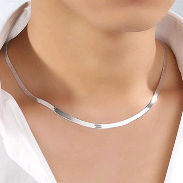 temperament male flat snake silver necklace female short paragraph clavicle blade chain men's necklace fashion jewelry
temperament male flat snake silver necklace female short paragraph clavicle blade chain men's necklace fashion jewelry