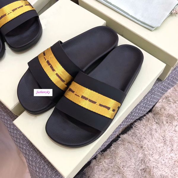 new fashion designer off leisure indoor beach slippers white printing couple slippers, Black
new fashion designer off leisure indoor beach slippers white printing couple slippers, Black
