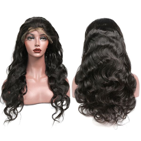 24inch 360 lace frontal wig pre plucked with baby hair brazilian body wave human hair wigs ossilee remy hair lace front wigs, Black
24inch 360 lace frontal wig pre plucked with baby hair brazilian body wave human hair wigs ossilee remy hair lace front wigs, Black