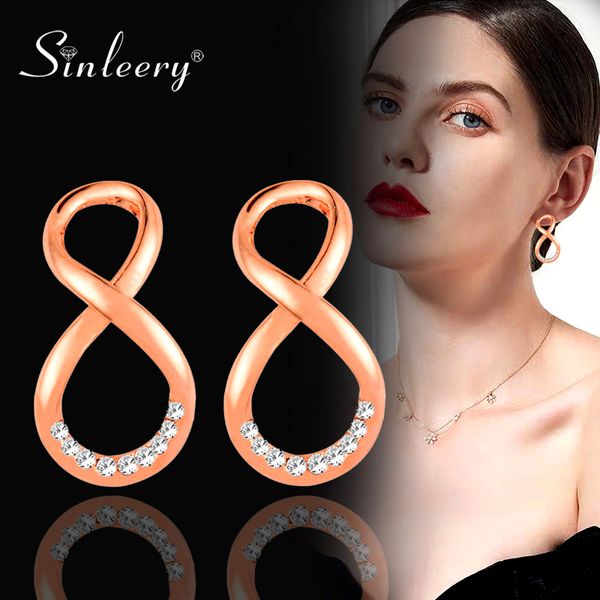 sinleery trendy rhinestone infinity stud earrings female rose gold silver color fashion women party jewelry brincos es367 ssk, Golden;silver
sinleery trendy rhinestone infinity stud earrings female rose gold silver color fashion women party jewelry brincos es367 ssk, Golden;silver