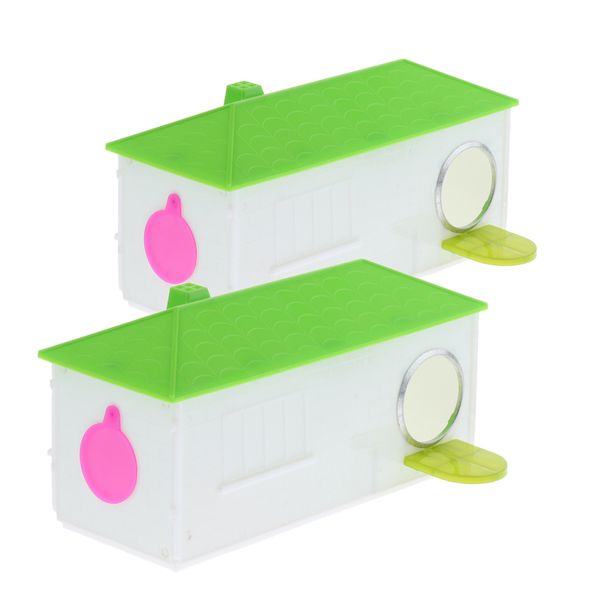 2x bird cage house breeding box nest for bird parrot cockatiel small bird
2x bird cage house breeding box nest for bird parrot cockatiel small bird