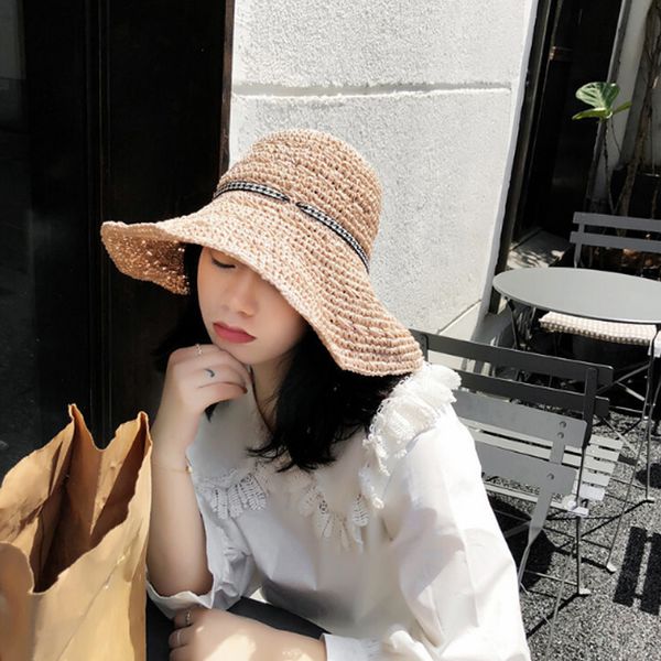 korean summer women straw hat solid simple wavy large brim womens beach hats parent-child sun hat
korean summer women straw hat solid simple wavy large brim womens beach hats parent-child sun hat