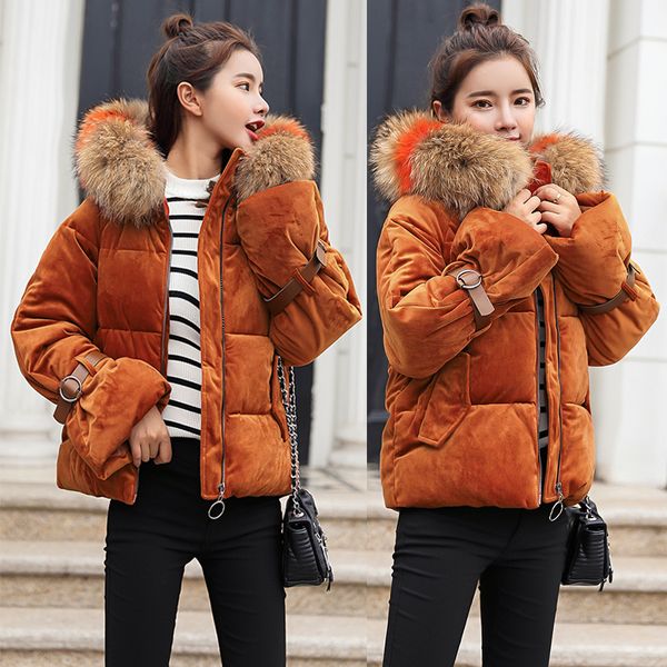 snow pinnacle winter short jacket velvet fabric thick warm fur collar hooded loose bust parkas coat fashion sleeve winter jacket, Black
snow pinnacle winter short jacket velvet fabric thick warm fur collar hooded loose bust parkas coat fashion sleeve winter jacket, Black