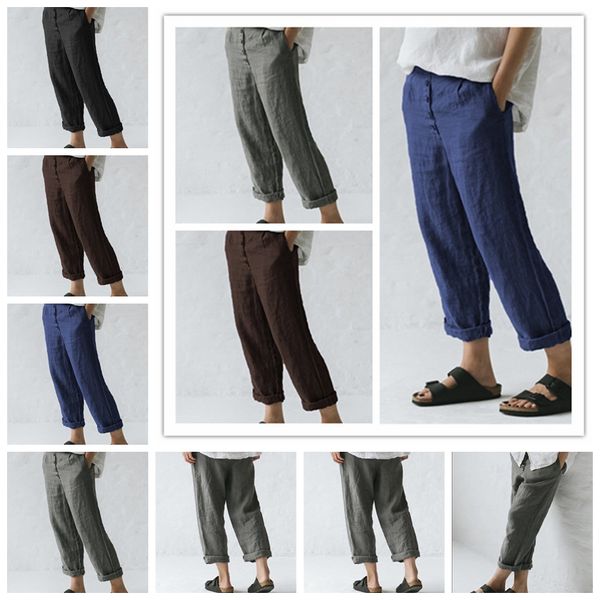 spot 20121 european spring and summer solid color casual street button pocket cotton and linen trousers, support mixed batch, Black;white
spot 20121 european spring and summer solid color casual street button pocket cotton and linen trousers, support mixed batch, Black;white