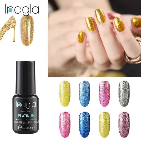inagla nail gel nail polish 8ml uv nails art design semi permanent hybrid gel for manicure soak off glitter platinum, Red;pink
inagla nail gel nail polish 8ml uv nails art design semi permanent hybrid gel for manicure soak off glitter platinum, Red;pink