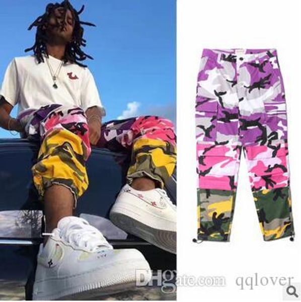 hip hop patchwork camouflage overalls men women fashion streetwear cotton straight pants high street military style oversize pants, Black
hip hop patchwork camouflage overalls men women fashion streetwear cotton straight pants high street military style oversize pants, Black