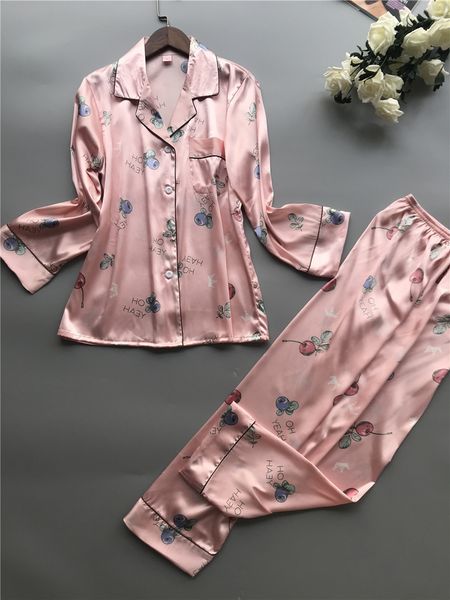 2019 new lady satin long sleeve pajama pijama suit turn-gown collar shirt+pants 2pcs sleepwear lounge nightwear set size l xl, Blue;gray
2019 new lady satin long sleeve pajama pijama suit turn-gown collar shirt+pants 2pcs sleepwear lounge nightwear set size l xl, Blue;gray