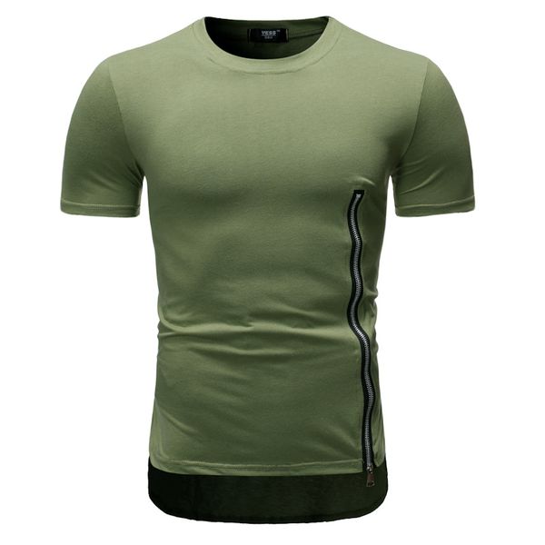 men's brand new creative style fashion casual business short sleeve stitching zipper t shirt men hip hop boyfriend gift, White;black
men's brand new creative style fashion casual business short sleeve stitching zipper t shirt men hip hop boyfriend gift, White;black