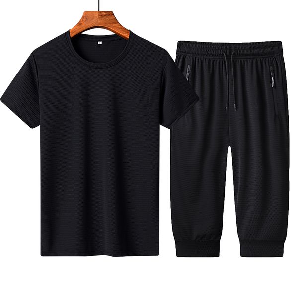 men's tracksuits tracksuit men summer two piece sets t-shirt + cropped trousers male solid sportswear suit casual size -5xl, Gray
men's tracksuits tracksuit men summer two piece sets t-shirt + cropped trousers male solid sportswear suit casual size -5xl, Gray