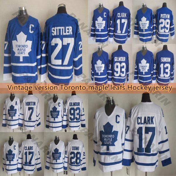 men toronto maple leafs vintage version hockey jersey 17 clark 93 gilm0ur 13 sundin 7 horton 27 sittler 28 domi jerseys, Black;red
men toronto maple leafs vintage version hockey jersey 17 clark 93 gilm0ur 13 sundin 7 horton 27 sittler 28 domi jerseys, Black;red