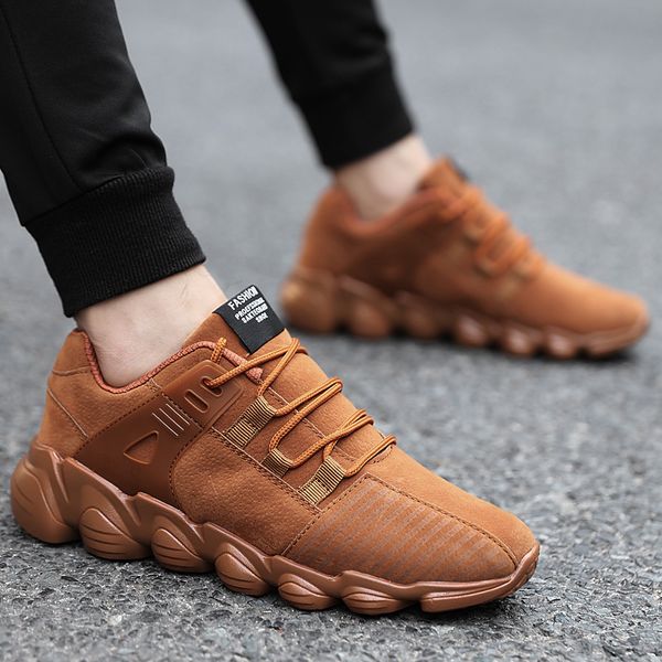bjakin new sports sneakers men black brown running shoes pig eight leather sport shoes trainers comfortable size 46
bjakin new sports sneakers men black brown running shoes pig eight leather sport shoes trainers comfortable size 46