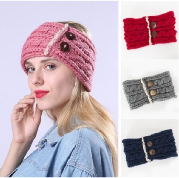 2019 winter women new knitted yarn cross lace hat 2 buttons thick warm warm beanie hair accessories hair band wholesale, Blue;gray
2019 winter women new knitted yarn cross lace hat 2 buttons thick warm warm beanie hair accessories hair band wholesale, Blue;gray