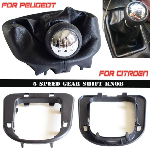 5-speed gear mt shift lever knob shifter dust-proof cover for 206 306 307 308 3008 for 2 c4 picasso car styling
5-speed gear mt shift lever knob shifter dust-proof cover for 206 306 307 308 3008 for 2 c4 picasso car styling