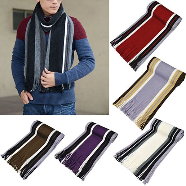 men's classic acrylic shawl winter warm long fringe striped tassel scarf 7 colors 7ert, Blue;gray
men's classic acrylic shawl winter warm long fringe striped tassel scarf 7 colors 7ert, Blue;gray