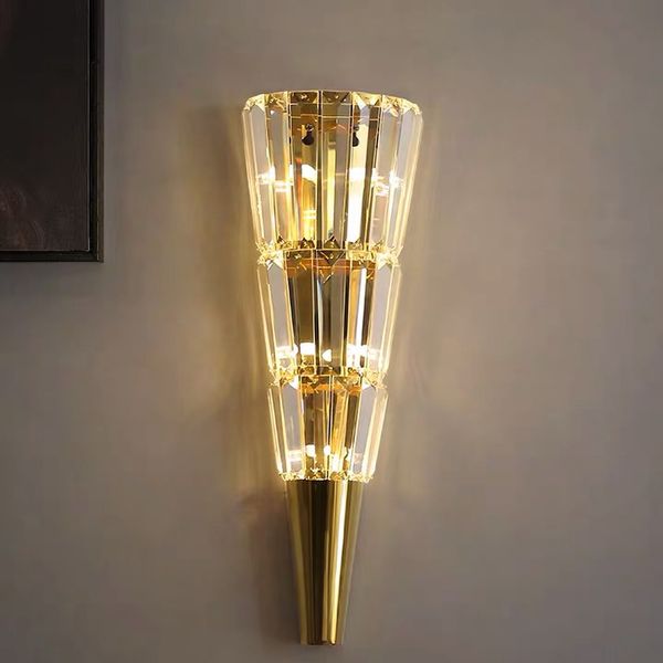 luxury gold crystal wall sconce for living room indoor wall lights for bedroom bedside lamp applique murale luminaire wandlamp
luxury gold crystal wall sconce for living room indoor wall lights for bedroom bedside lamp applique murale luminaire wandlamp