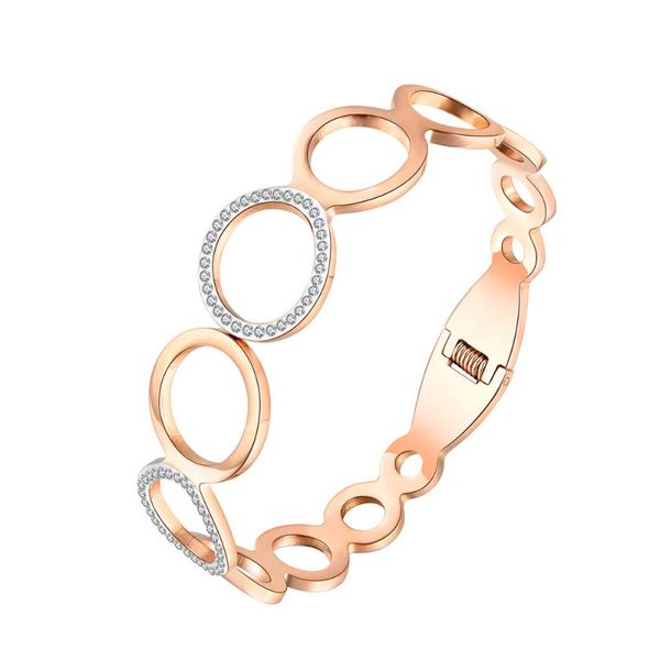 stainless steel various sizes circles rhinestone cuff bangles bracelets lovers jewelry valentine's day gift b18063, Black
stainless steel various sizes circles rhinestone cuff bangles bracelets lovers jewelry valentine's day gift b18063, Black