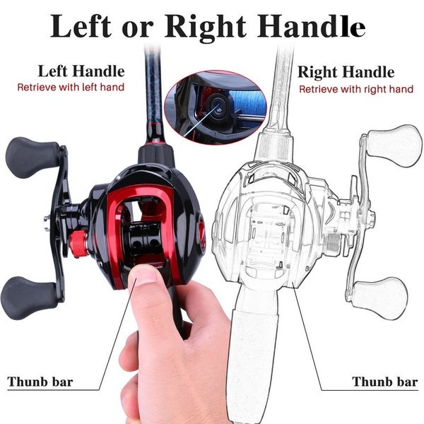 sougayilang fishing 1.8-2.4m casting rod reel combos 5 pieces casting fishing rods and 17+1bb baitcasting reels set
sougayilang fishing 1.8-2.4m casting rod reel combos 5 pieces casting fishing rods and 17+1bb baitcasting reels set