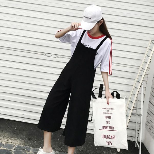 rompers 2019 summer women casual vintage loose cotton female jumpsuit sleeveless black backless playsuit trousers overalls pants, Black;white
rompers 2019 summer women casual vintage loose cotton female jumpsuit sleeveless black backless playsuit trousers overalls pants, Black;white